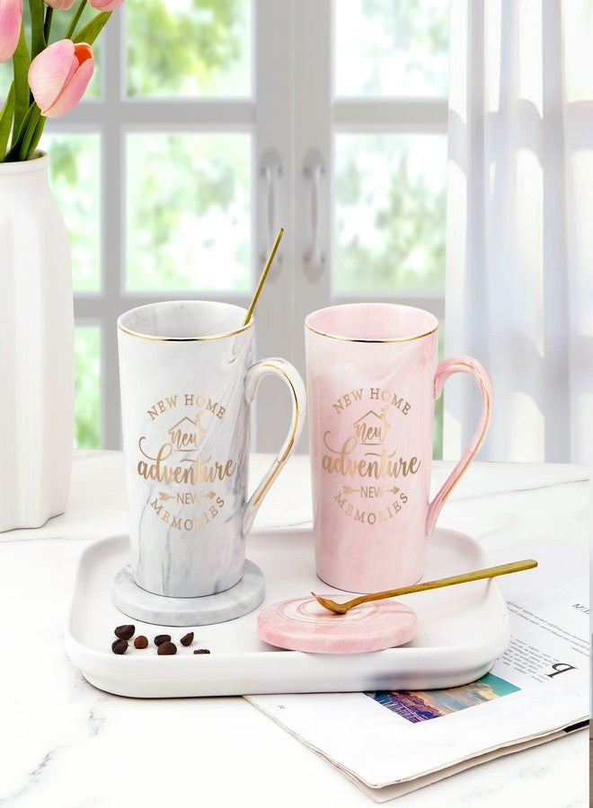 Maustic House Warming Gifts New Home, New Home Gift Ideas for Women Men Couple, Housewarming Gifts, Closing Gift for House Buyers, First Apartment Essentials, 14 Oz Pink & Gray - Image 4