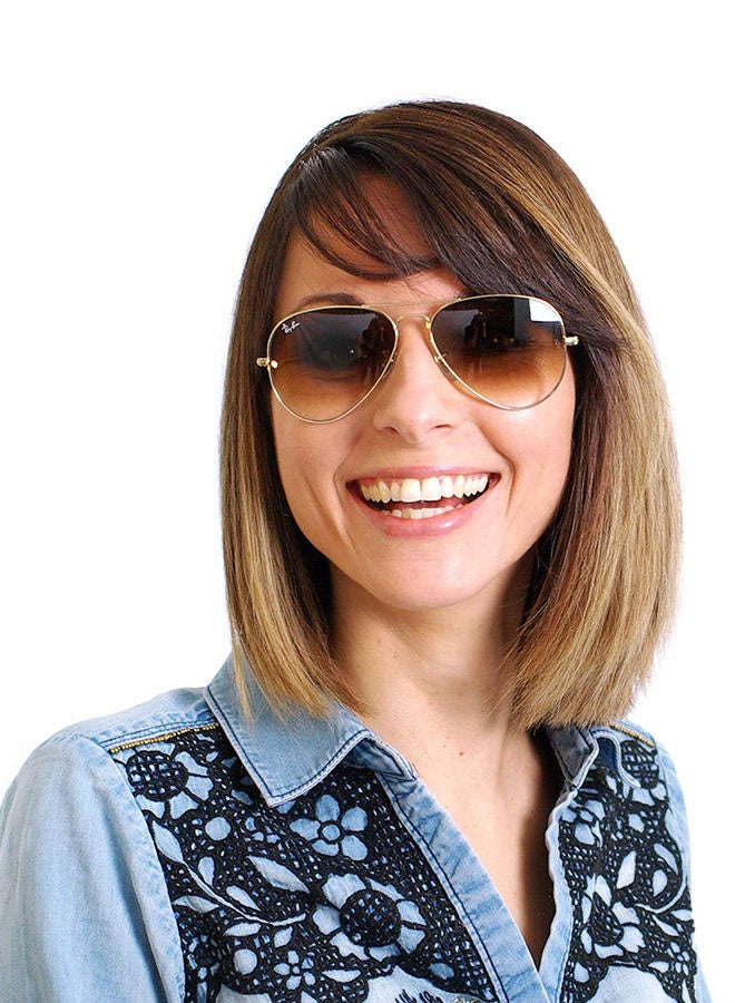 Ray-Ban Unisex Full Rim Pilot Sunglasses - RB3025 001/51 58 - Lens Size: 58 mm - Gold - Image 5