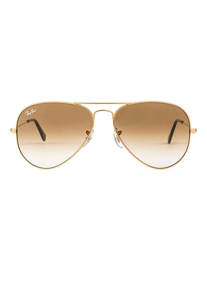 Ray-Ban Unisex Full Rim Pilot Sunglasses - RB3025 001/51 58 - Lens Size: 58 mm - Gold - Image 3