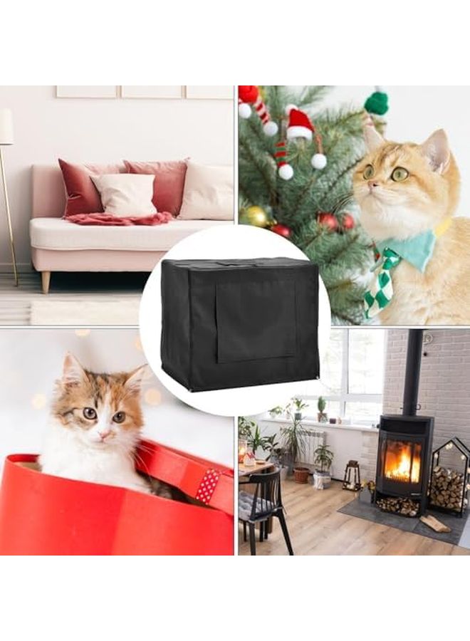 غطاية قفص الكلاب من قماش أكسفورد 800 جرام المضاد للماء، غطاء قفص الحيوانات الأليفة المقاوم للعوامل الجوية في الهواء الطلق - Image 5