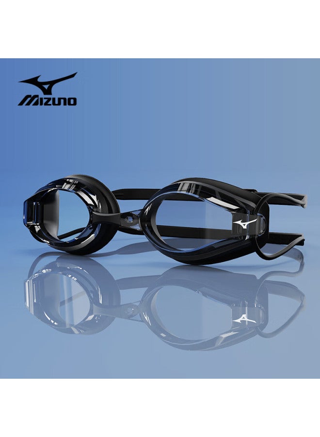 Mizuno Swimming Goggles For Men And Women, Waterproof Anti-fog Professional High-definition Comfortable Swim Gear C040 Black - Image 1