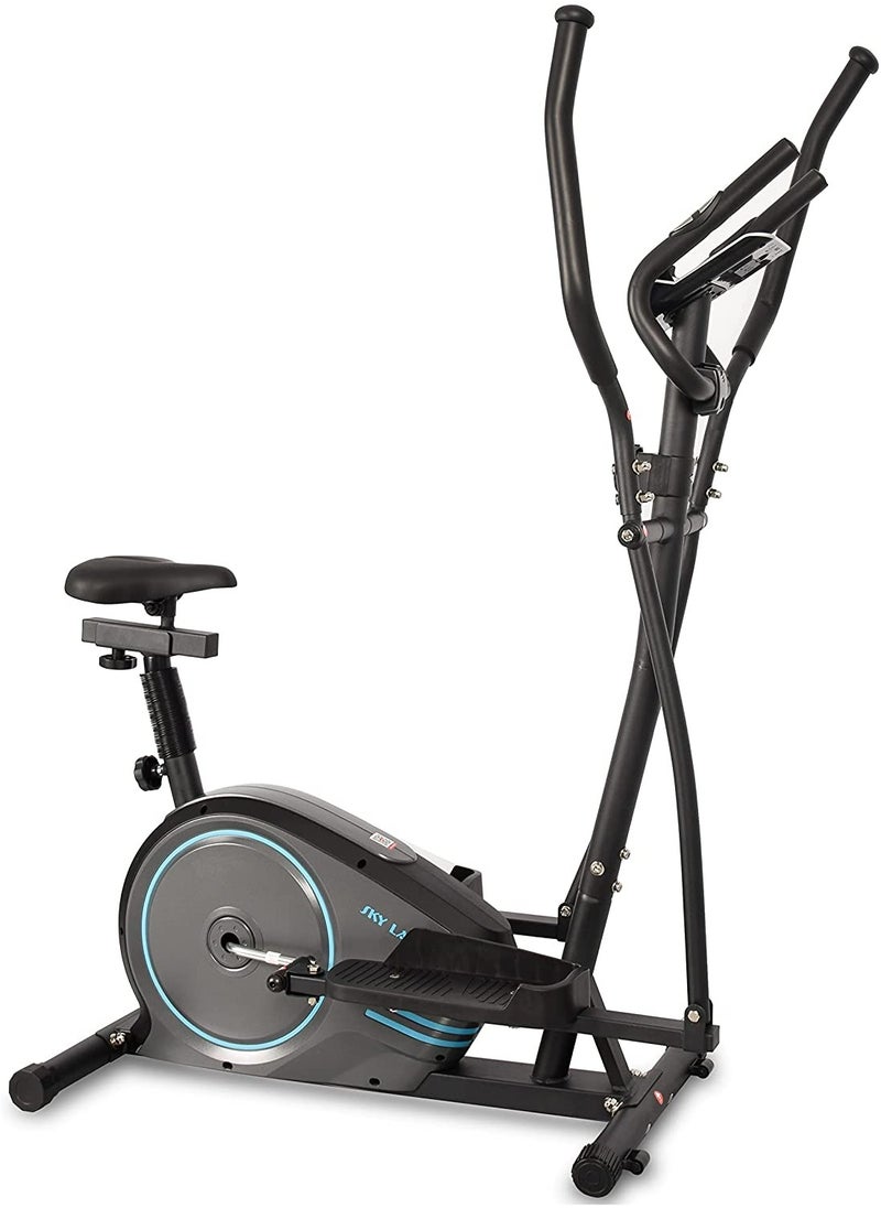 Sky Land - 2-in-1 Elliptical Machine & Exercise Bike | Magnetic Cross Trainer with 8-Level Resistance, Bluetooth & LCD Display for Full-Body Home Cardio Workouts, EM-1563 - Image 1
