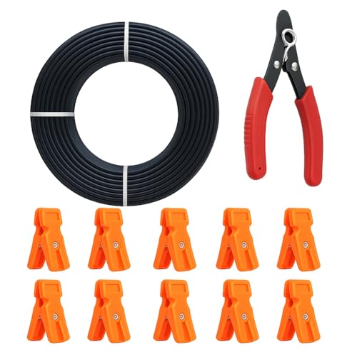 URBAN SELECT ™ Heavy Duty Cloth Drying Rope Combo | 22 Meter Clothesline Wire + 10 Clip Hooks + 1 Multipurpose Cutter | No Sagging | Rust-Proof | Strong Hanging Line for Balcony, Outdoor & Indoor Use - Image 1
