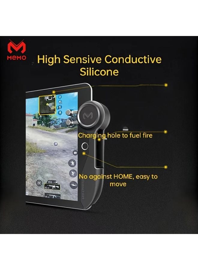 جهاز تحكم ألعاب بلاك سيكس فينجر بستة أزرار، مقبض ذو مشغل عالي الحساسية لأجهزة آيباد والتابلت ولعبة PUBG - Image 2