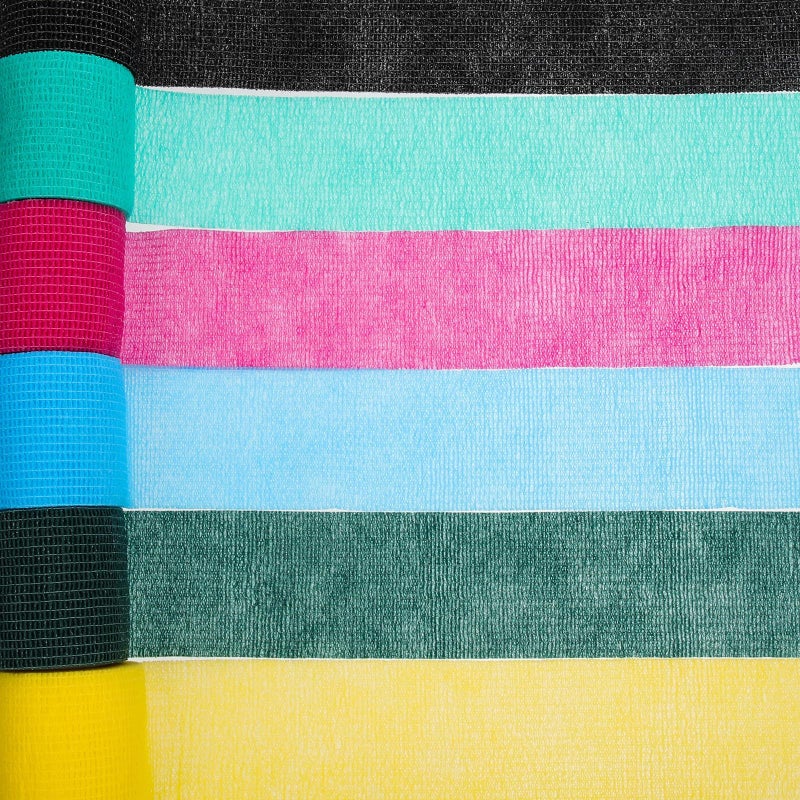 Self Adhesive Cohesive Bandage 5cm X 4.5m 12 Rolls Waterproof Breathable For Pets - Image 5