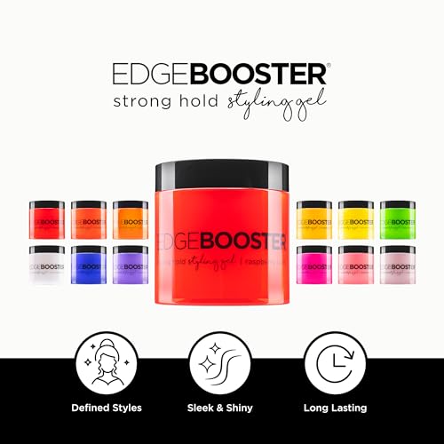 Style Factor EDGE BOOSTER® Strong Hold Styling Gel | Alcohol-Free Hair Gel with Camellia Sinensis Seed Oil for Curly, Wavy & Sleek Styles | Frizz Control, Long-Lasting and Flexible Hold (16.9oz) - Image 2
