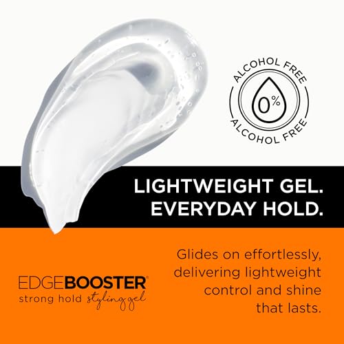 Style Factor EDGE BOOSTER® Strong Hold Styling Gel | Alcohol-Free Hair Gel with Camellia Sinensis Seed Oil for Curly, Wavy & Sleek Styles | Frizz Control, Long-Lasting and Flexible Hold (16.9oz) - Image 5