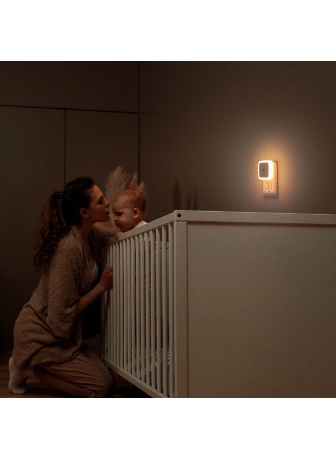 8PCS Night Light, Night Lights Plug into Wall, Plug in Night Light, Dusk to Dawn Nightlight Night Lights for Bedroom, Bathroom, Hallway Warm White - Image 4