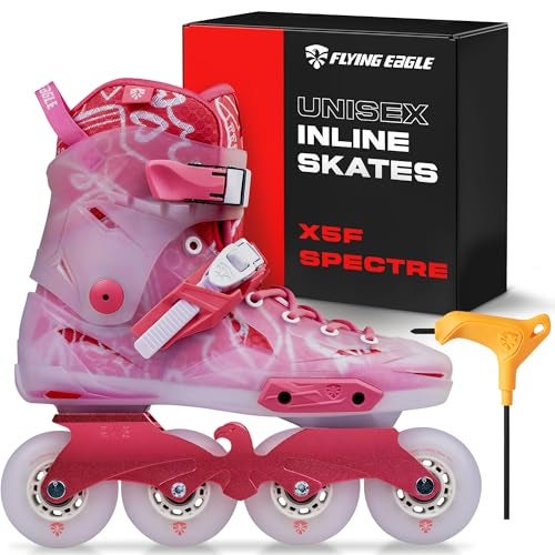 Flying Eagle X5F Spectre Freeskates Adult Inline Skates Women Adult Roller Skates Women Urban Inline Skate Outdoor Skating Shoes Rollerskates Adults Pink Womens Size 7 US 38 EU - Image 1