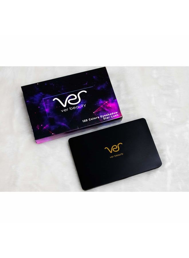 Ver Beauty Starr 120 Colors Shimmer & Matte Professional Highly Pigmented Eyeshadow Palette Collection Makeup Cosmetics Kit Eye Set, Black  - Image 2