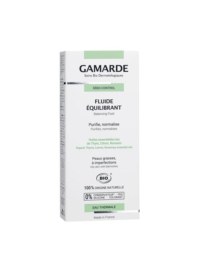 Gamarde Sebo-Control Balancing Face Fluid 40ml – Certified Organic Vegan French Skincare for Oily, Acne-Prone & Imperfection-Prone Skin – Mattifies, Purifies, Regulates Sebum, Smoothes Skin Texture – - Image 3