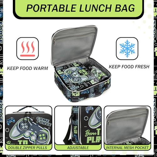 Oruiji Kids Bento Lunch Box with Insulated Lunch Bag,Stainless Steel Insulated Water Bottle,Ice Pack Set Toddler Lunch Box for Daycare Boys Back to School Season Supplies - Image 3