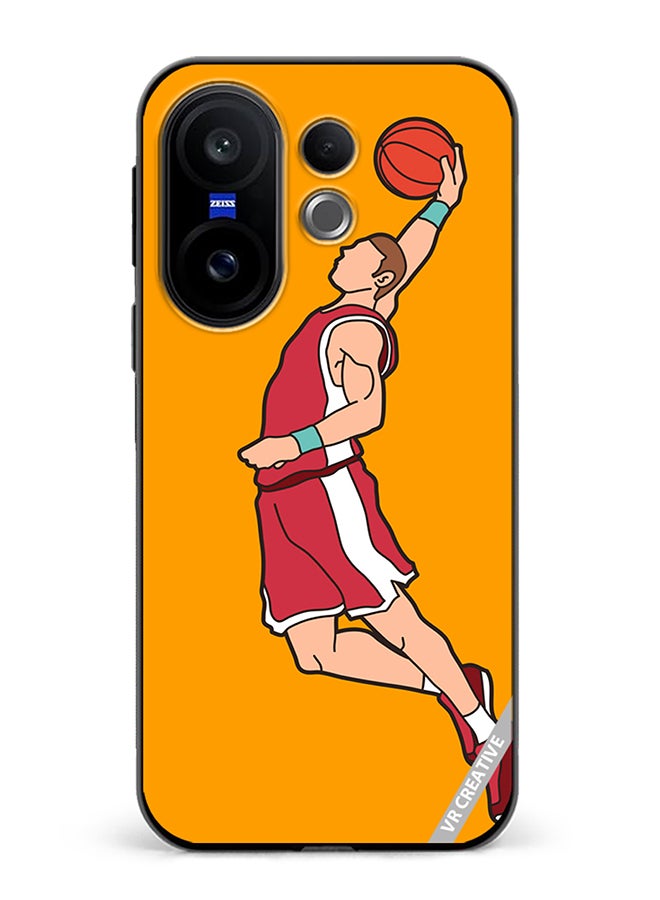 Protective Case Cover For Vivo X200 FE Basketball Player Dunking Design Multicolour