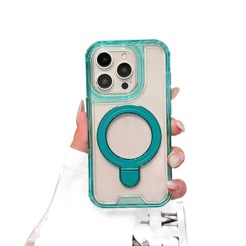 iPhone 13 Pro Max Scratch Resistant TPU Protective for iPhone 13 with Kickstand in Green for Work and School - Image 1