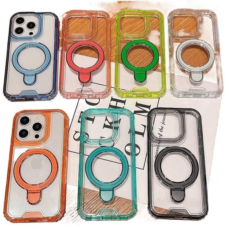 iPhone 13 Pro Max Scratch Resistant TPU Protective for iPhone 13 with Kickstand in Green for Work and School - Image 2