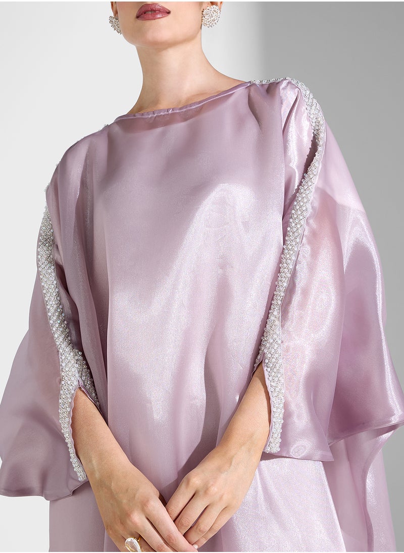 Khizana - Embellished Kaftan With Sheila - Image 1