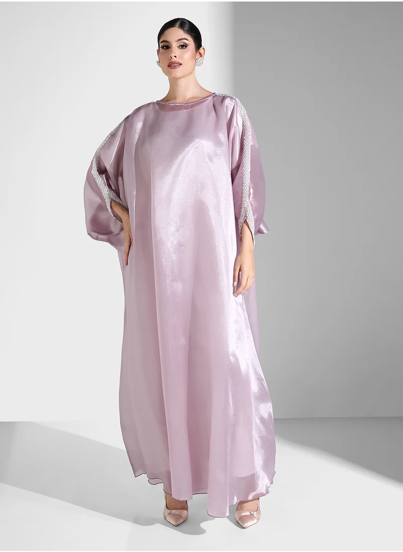 خزانة Embellished Kaftan With Sheila