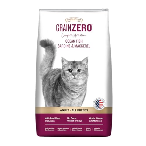 Grain Zero Adult Dry Cat Food 1.2kg | Ocean Fish, Sardine & Mackerel | 48% Fresh Fish Inclusion | Grain-Free & Gluten-Free | Promotes Healthy Skin & Coat | Suitable for All Breeds - Image 1