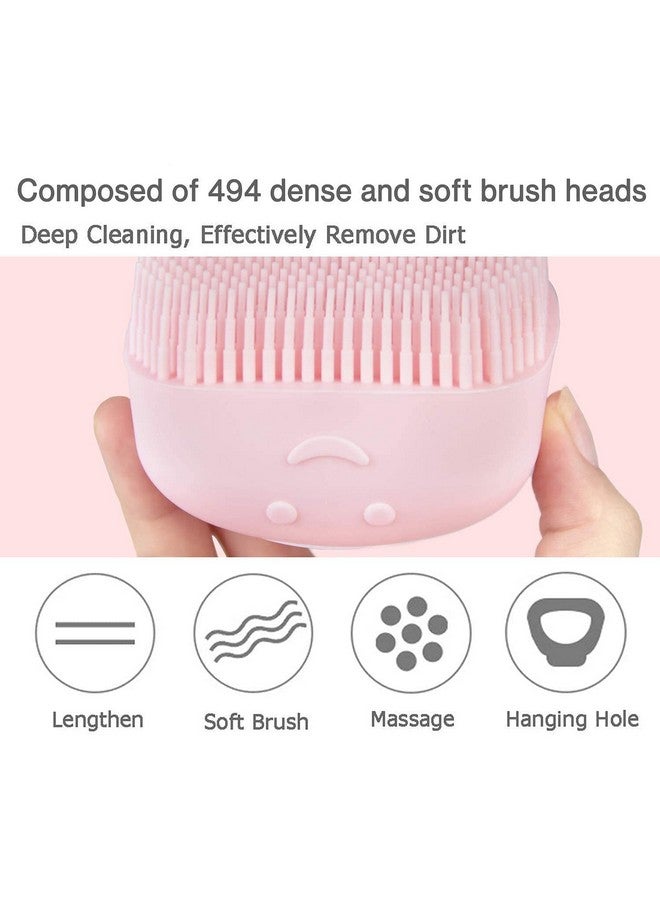 GODFLY Silicone Body Brush - Bathing Brush for Skin Deep Cleaning Massage,for Men & Women, Dead Skin Removal Exfoliating (Multicolor) (1pcs Multicolor) - Image 3