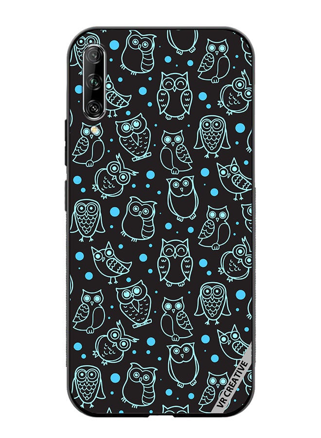 VR CREATIVE Protective Case Cover For Huawei Nova Y9S Night Owl Stroke Design Multicolour - Image 1