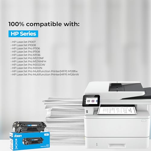FOXIN FTC 88A/CC388A Black Laser Toner Cartridge Compatible for HP Laserjet Printer M1136, MFP, P1007, P1106, P1108, P1008, M1213nf, MFP, M126nw MFP, M1218nfs, M128fw MFP, M128fn , MFP, M226DW, M226DN - Image 2
