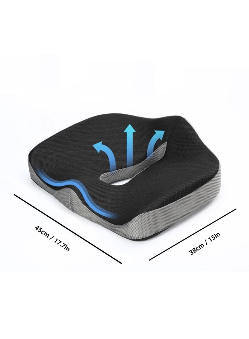 Squarecircle Donut Pillow Cushion - Gel Seat Cushion for Long Sitting, Office Chair Cushion to Relieve Sciatica, Hemorrhoid Pillow Cushion for Tailbone Pain Donut Pillow - Image 5