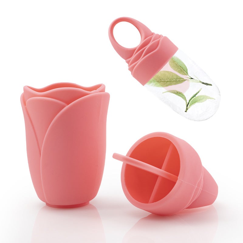 Popular Rose Facial Ice Roller Silicone Face Ice Tray Ice Face Beauty Tool Frozen Age Ice Compress Device - Image 3