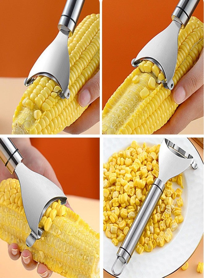 CROOT 2PCS Stainless Steel Corn Planer Cutter Thresher, Corn Stripper from the Cob - Image 4