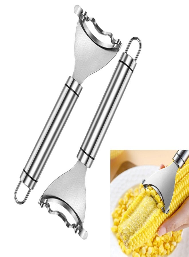 CROOT 2PCS Stainless Steel Corn Planer Cutter Thresher, Corn Stripper from the Cob - Image 1