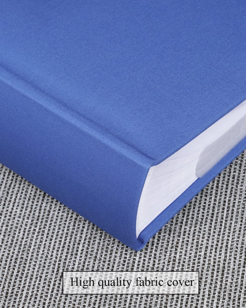 1DOT2 Photo Album 4x6 Hold 402 Photos with Memo Slip-in Pockets Photo Book  Linen Cover Picture Photo Albums with Writing Space for Wedding Family Baby Vacation Mother's Day Blue - Image 4