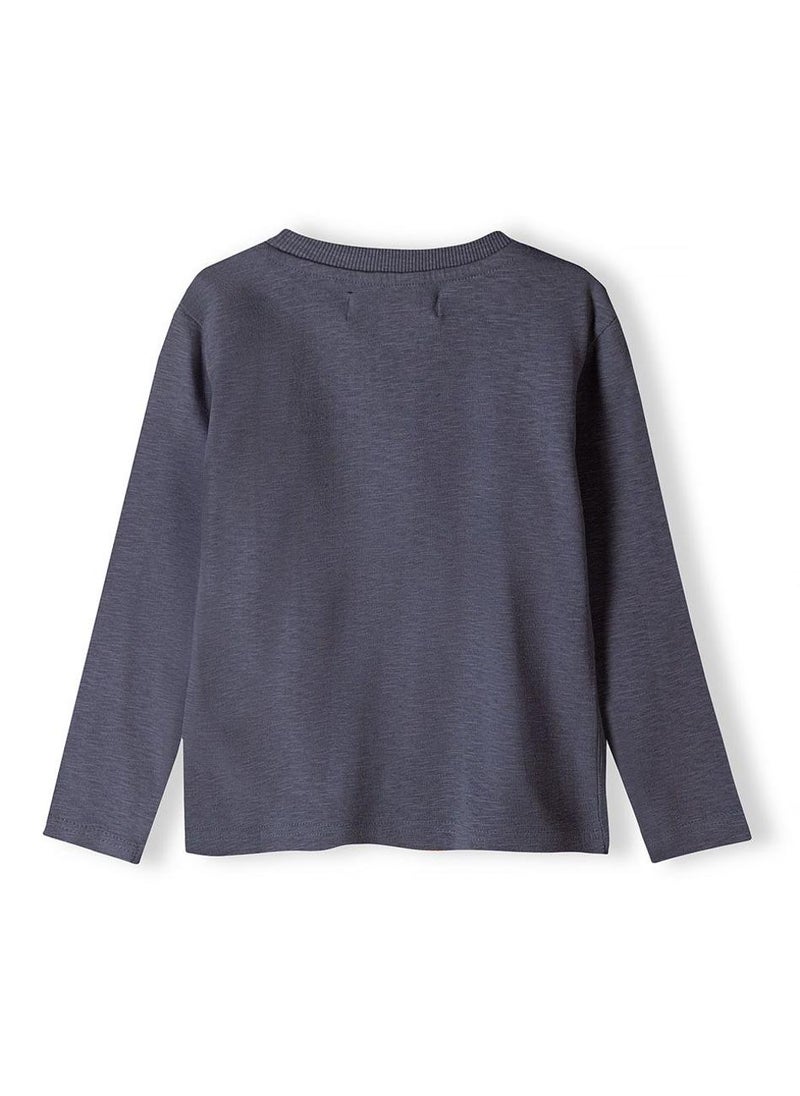 مينوتي تيشيرت أولاد مراهقين بأكمام طويلة وجيب أمامي - Image 2