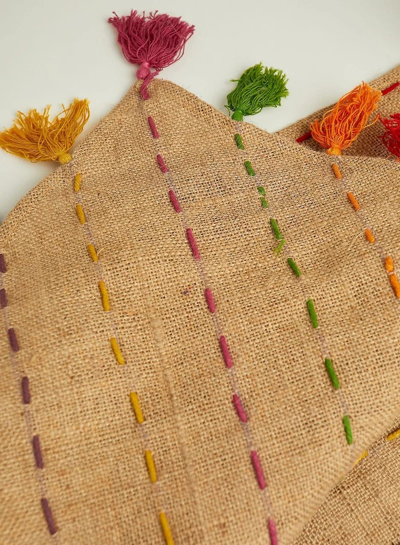 Ayra Tassel Jute Table Runner