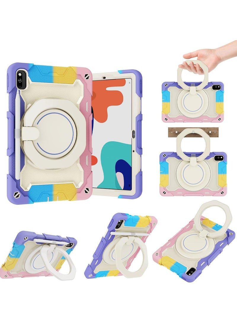 General for Huawei MatePad Pro 10.8 Case,360 Rotating Folding Ring Kickstand Tablet Case 3-Layer Structure Shockproof Tablet Case  - Image 1