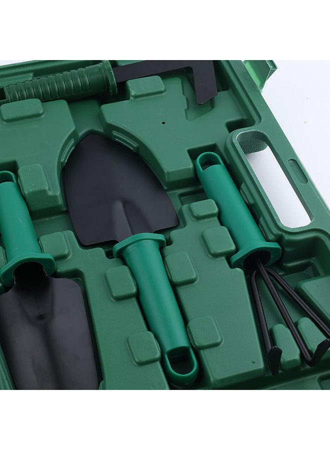 Milano 10Pcs Gardening Set – Complete Durable Garden Tool Kit with Trowel, Pruner, Fork, Gloves & More, Ergonomic Handles, Rust-Resistant, Perfect for Planting, Weeding & Landscaping - 37X28X7Cm- Green - Image 2