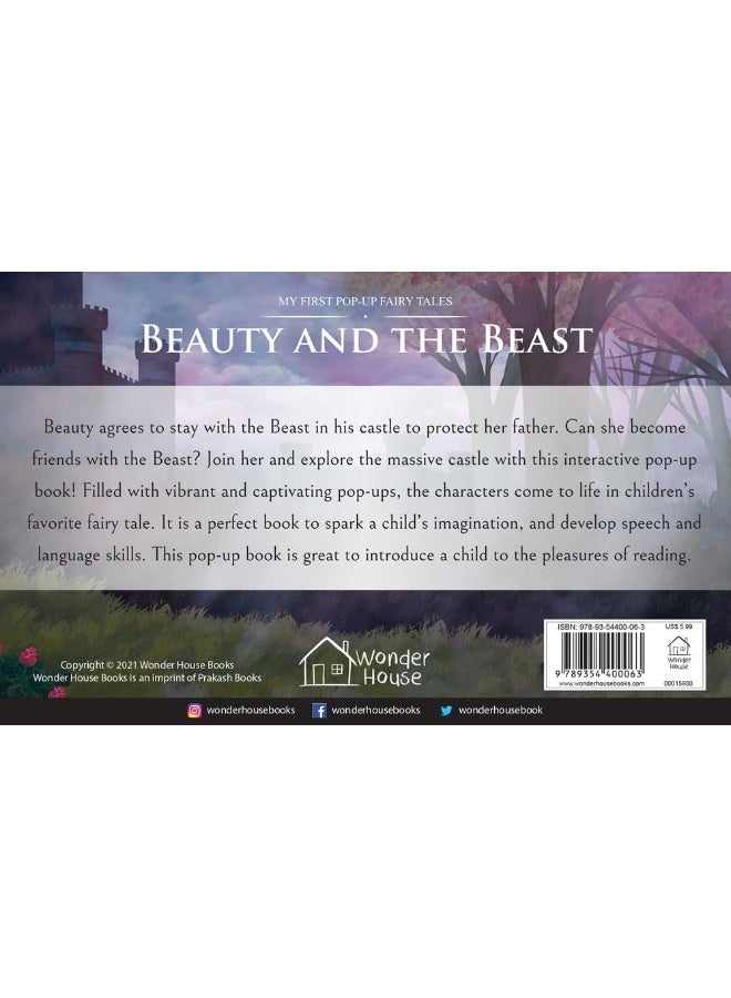 My First Pop-Up Fairy Tales - Beauty And The Beast : Pop up Books for children - Image 2