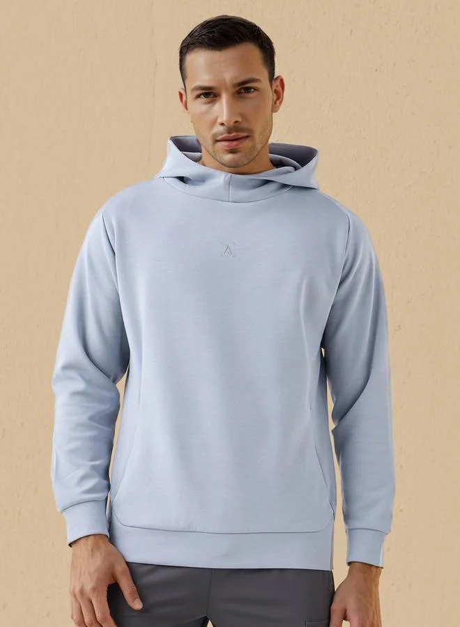 آكتف Textured Hooded Sweatshirt