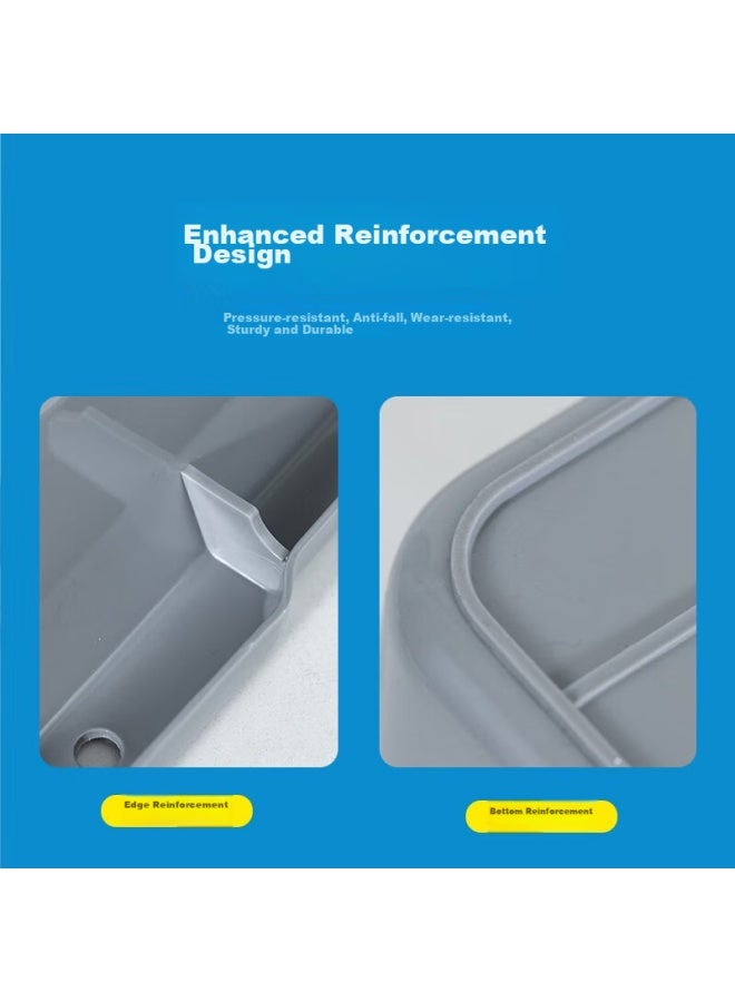Yata Wutian Rectangular Plastic Basin For Hotel Restaurant, Large Single Basin For Washing Vegetables, Freezing Basin, And Security Inspection - Image 4
