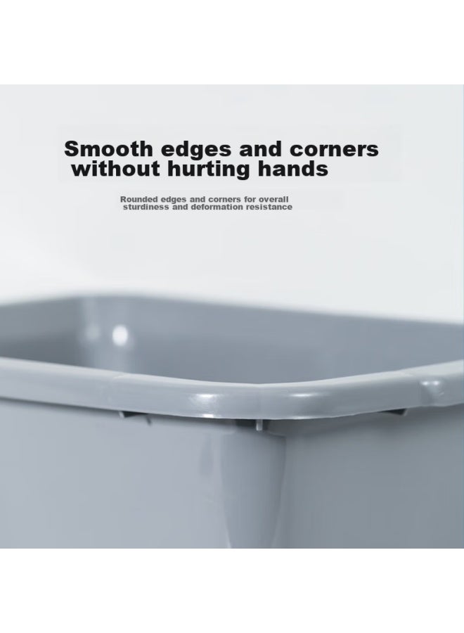 Yata Wutian Rectangular Plastic Basin For Hotel Restaurant, Large Single Basin For Washing Vegetables, Freezing Basin, And Security Inspection - Image 3