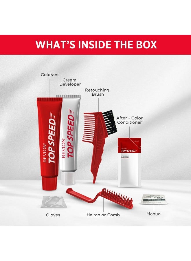 Revlon Top Speed Hair Color - Men -Dark Brown 65M - Image 5