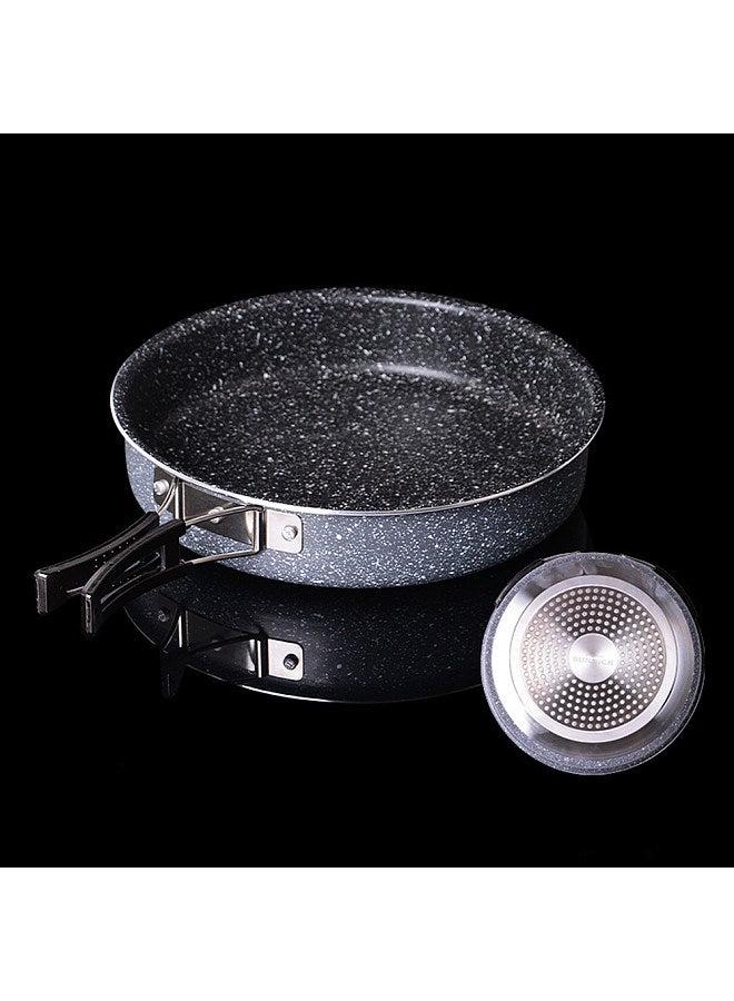 sundick Lightweight Collapsible Nonstick Omelet Pan Outdoor Folding Quick Heating Omelet Maker Fry Pan for Camping Hiking Excursion  - Image 4