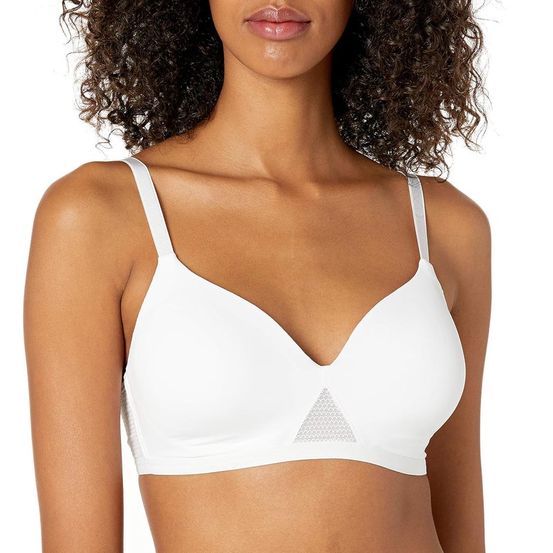 Hanes womens Oh So Light Foam Comfortflex Fit Wirefree Mhg521 Bra, White, Medium US - Image 1