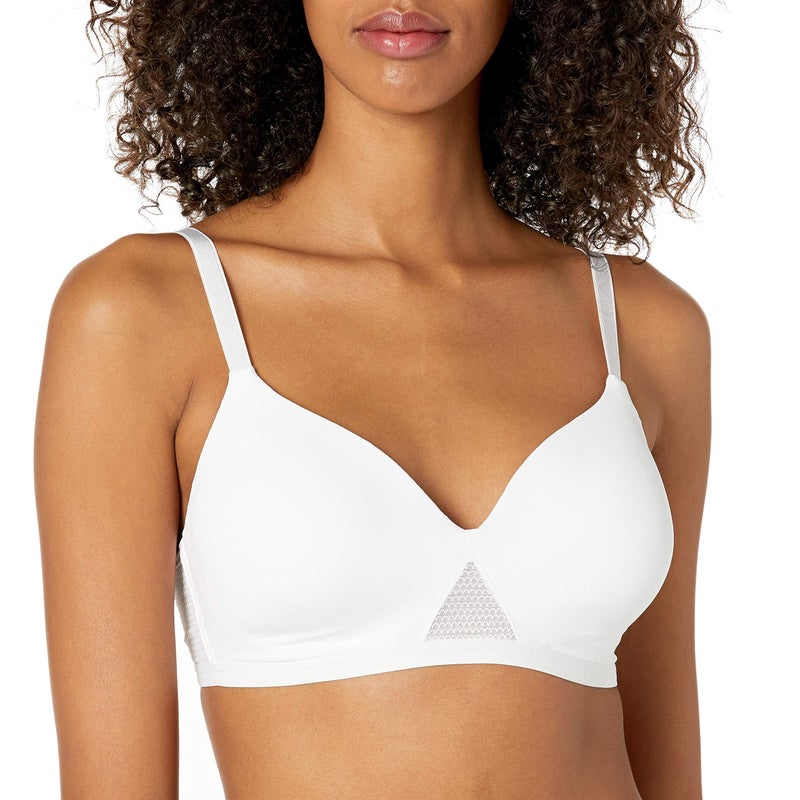 Hanes womens Oh So Light Foam Comfortflex Fit Wirefree Mhg521 Bra, White, Medium US - Image 2