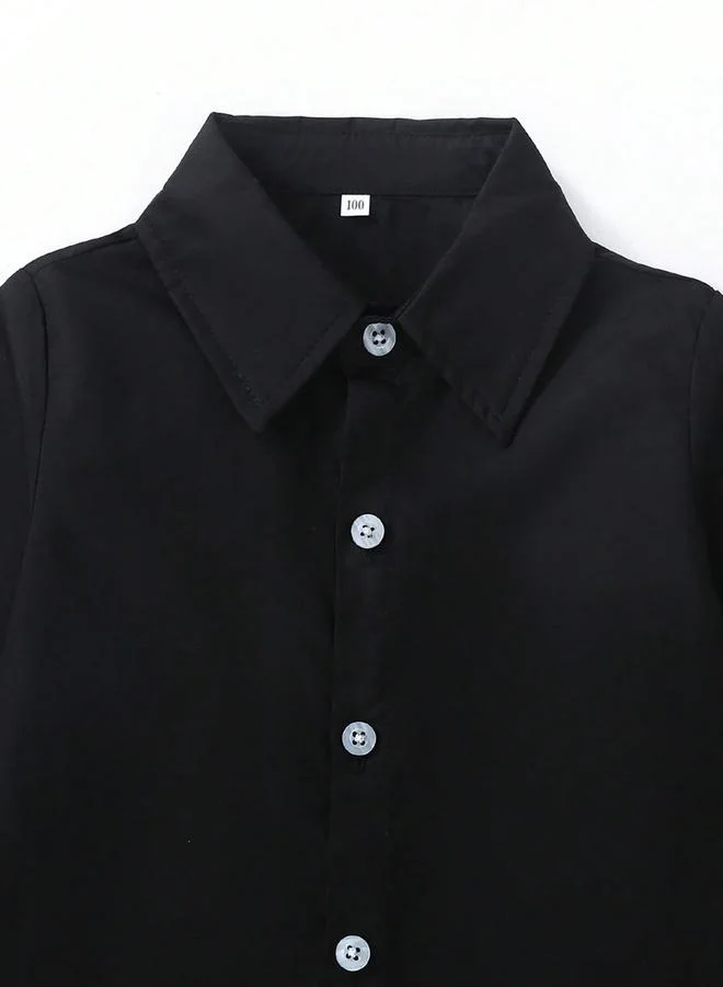 Take Two  Take Two Boys Solid Shirt and Houndstooth Pants Set for Men | Best Price UAE