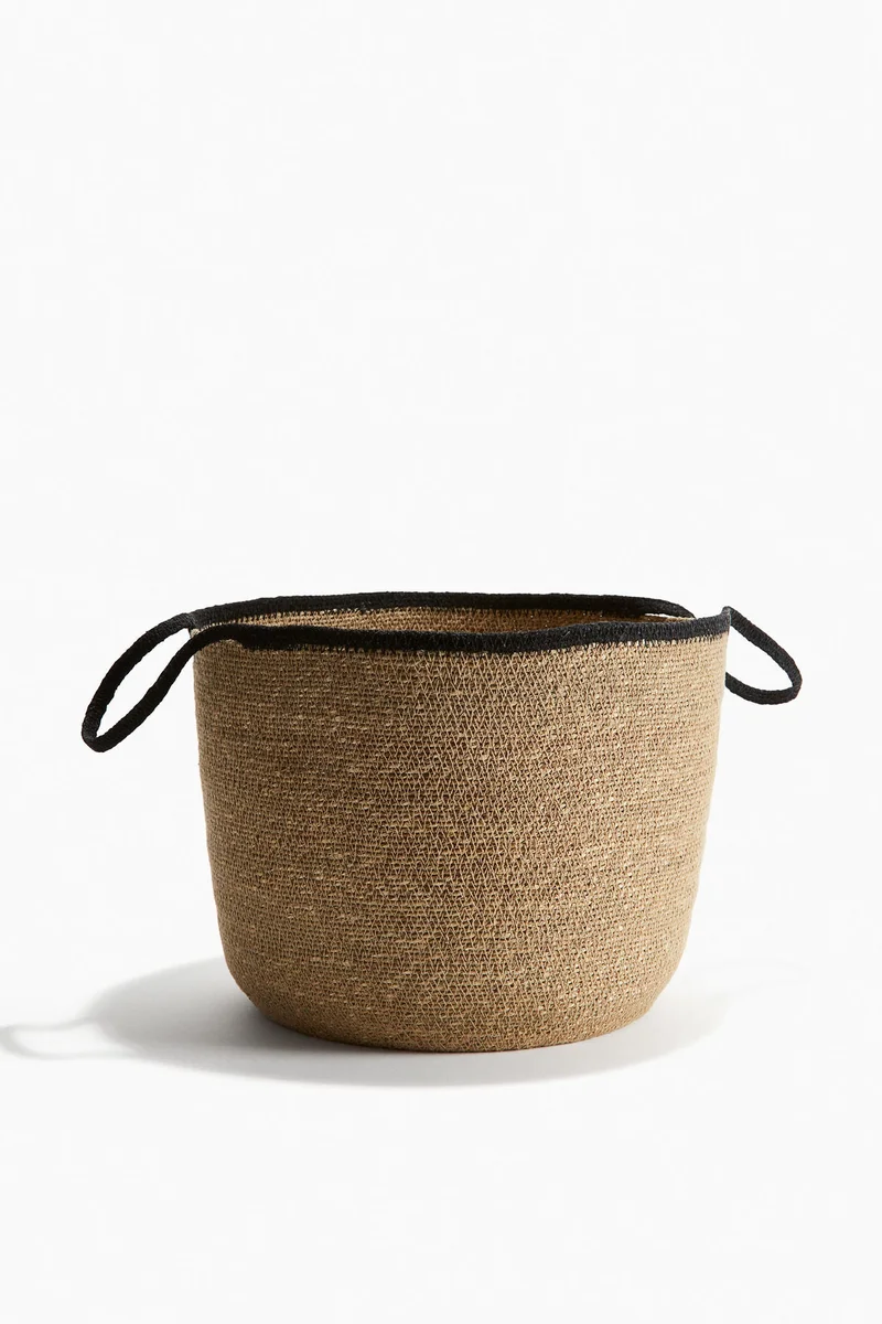H&M Round seagrass storage basket
