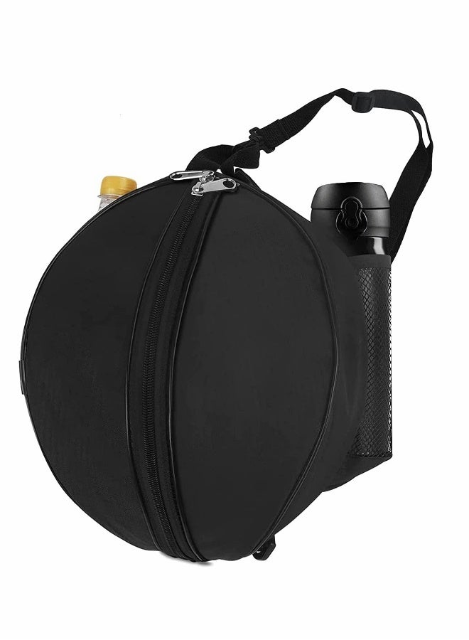 Generic Waterproof Basketball Carrying Bag Portable Training Sports Ball Holder Bag Waterproof Basketball Bag with Adjustable Shoulder Strap Basketball Volleyball Storage Bag Black - Image 1