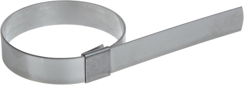 CP10S9 5/8" Wide x 0.025" Thick 2-1/2" Diameter, 201 Stainless Steel Center Punch Clamp (Pack of 50)