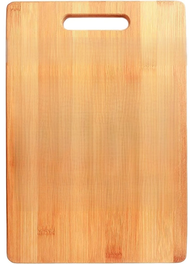 Double B traders Large Natural Bamboo Wood Chopping Cutting Board for Kitchen Vegetables, Fruits & Cheese, BPA Free, Eco-Friendly, Antimicrobial Durable and Easy to Clean (34 x 24cm) - Image 2