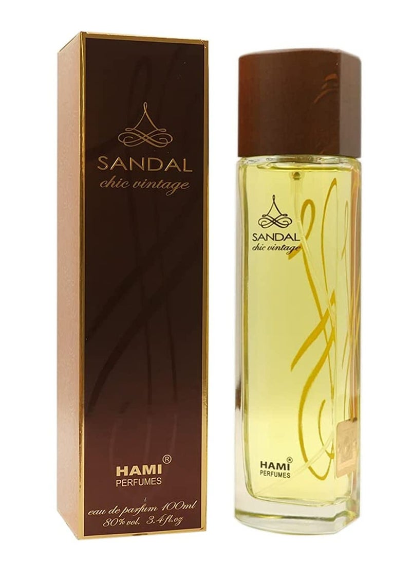 هامي عطر صندل شيك فينتاج من هامي بيرفيومز للرجال والنساء - أو دي بروفوم، 100 مل - Image 1