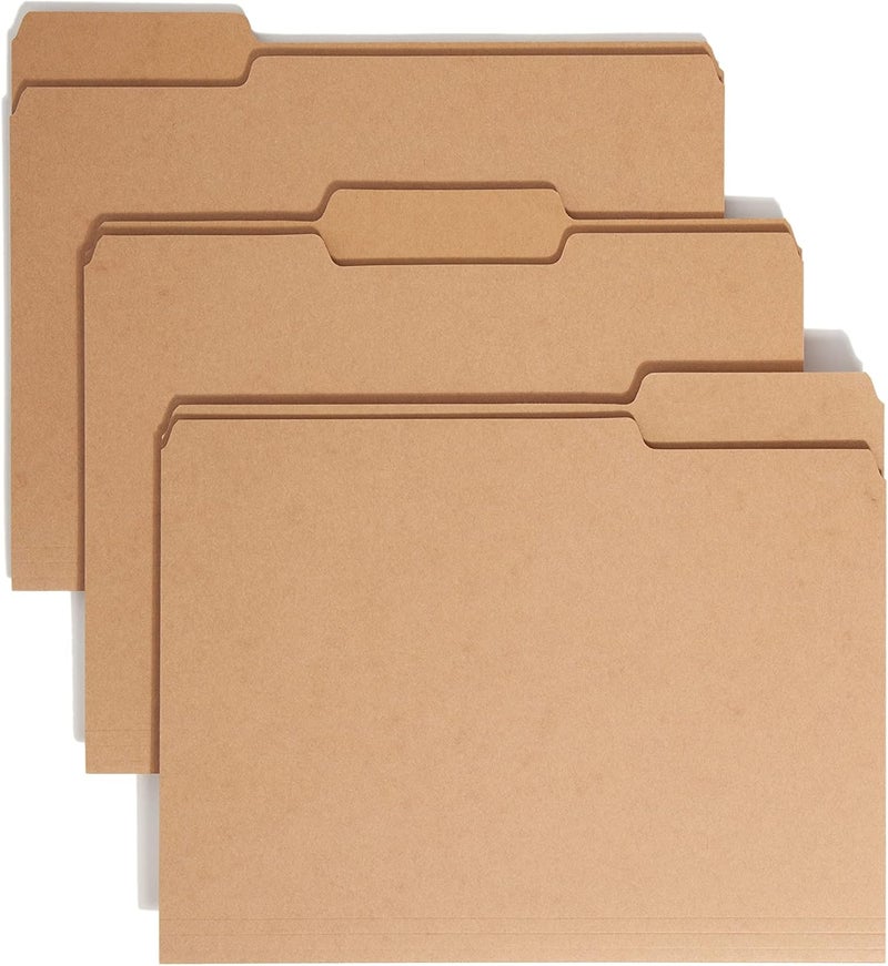 Smead File Folder 13Cut Tab Letter Size Kraft 50 per Box 10830 - Image 1