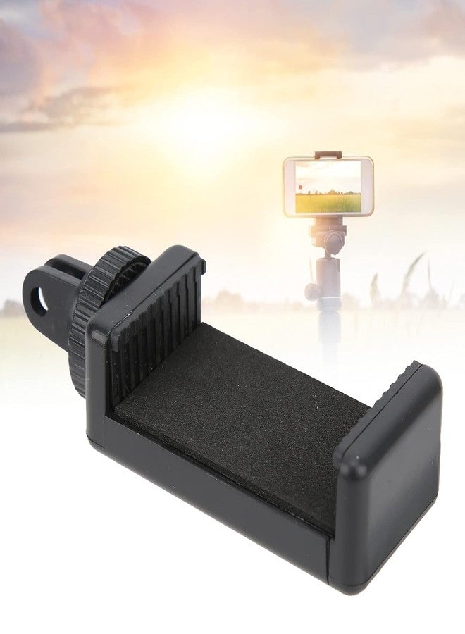 SHOPEE Universal Cell Phone Holder Clip Adapter with 1/4 Adapter for 56-85mm Smart Cell Phone Tripod Self Timer Handheld Grip Self-Portrait Monop (Phone Holder + 1/4 Adapter) - Image 2